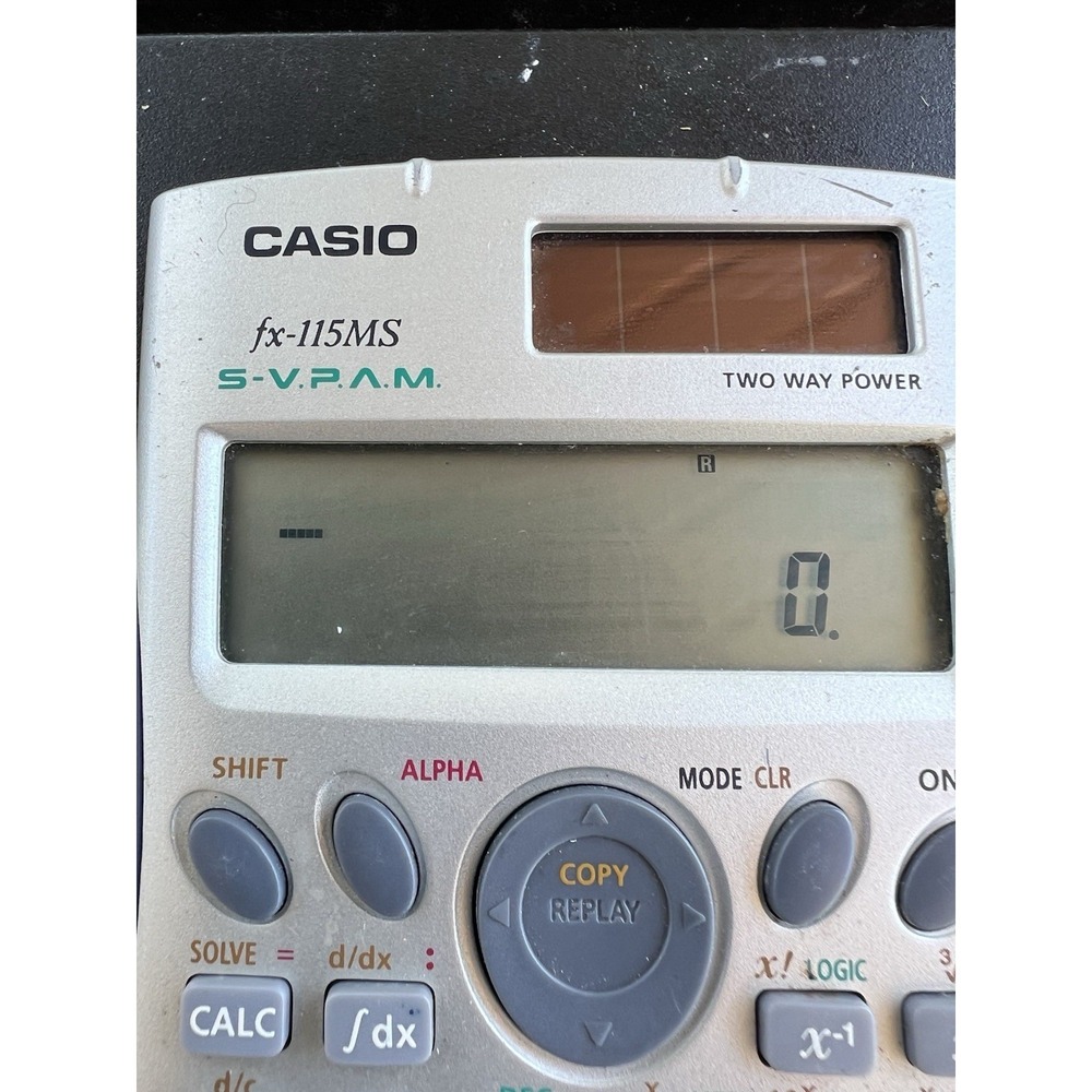 Casio Fx-115MS Scientific Calculator Two Way Power Solar & Battery Tested Works - Picture 5 of 5